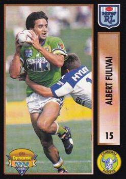 1994 Dynamic Rugby League Series 2 #15 Albert Fulivai Front